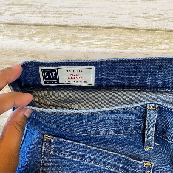 GAP High Rise Flare Jeans 16P - Picture 9 of 9